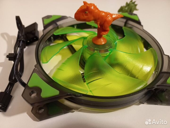 Кулер 120мм Crown зелёный