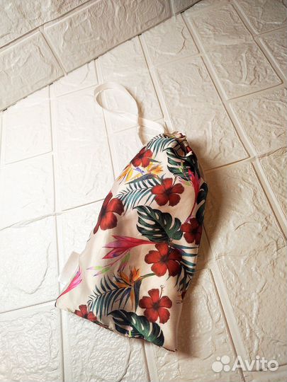 Набор: атласные маска для сна, резинка для волос