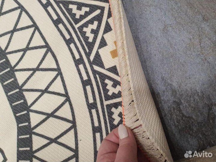 Коврик круглый комнатный Этно