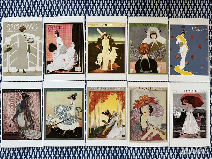 Открытки: обложки журнала Vogue 1890е-2011е гг