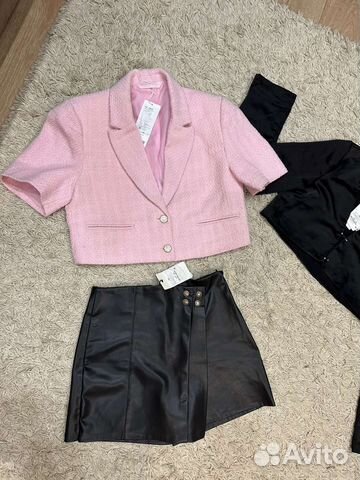 Шорты кожаные размер S Zara