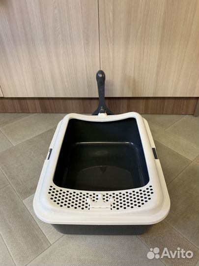 Лоток-туалет с бортом+наполнитель