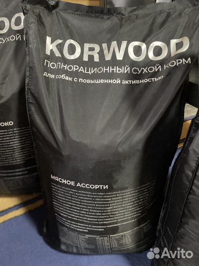 Сухой корм для собак korwood 15кг