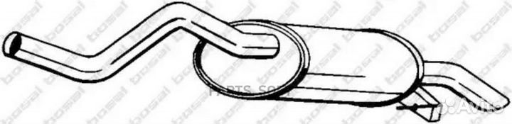 Глушитель задняя часть