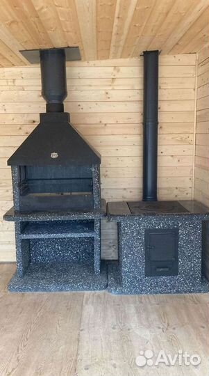 Модульная печь барбекю