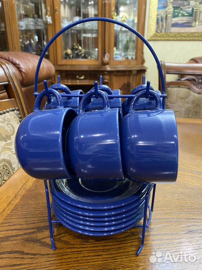 Чайный сервиз синий