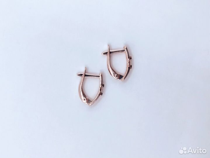 Серьги с фианитами