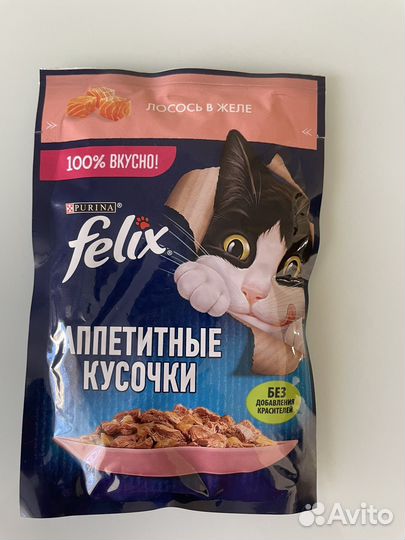 Влажный корм для кошек феликс