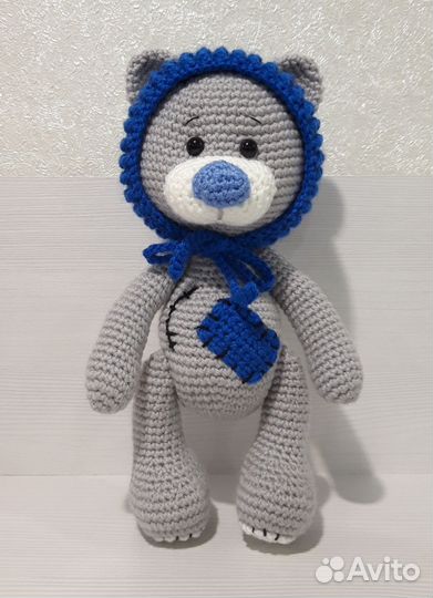 Вязаная игрушка Мишка Тедди