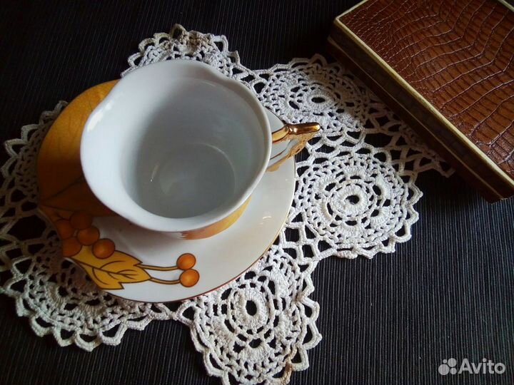 Чайный сервиз на 6 персон 12 предметов, фарфоровый