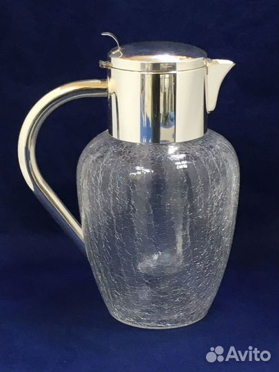 Кувшин с колбой для льда морозное стекло