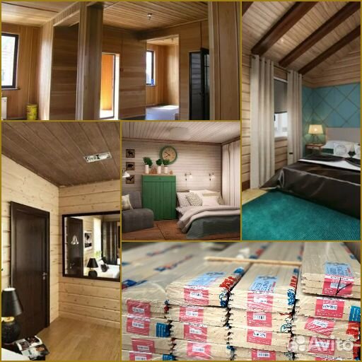 Имитация бруса и вагонка для внутренней отделки дома