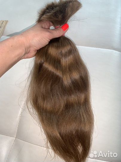 Волосы натуральные срез