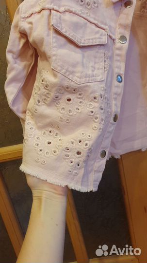 Джинсовый жакет для девочки