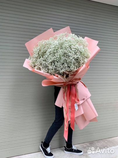 Букет гигант из гипсофилы