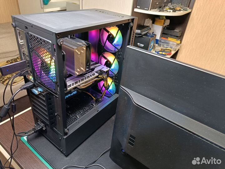 Игровой пк Intel 12100F+ Sapphire Nitro+ RX580 8Gb