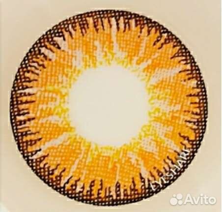 Линзы для глаз янтарные