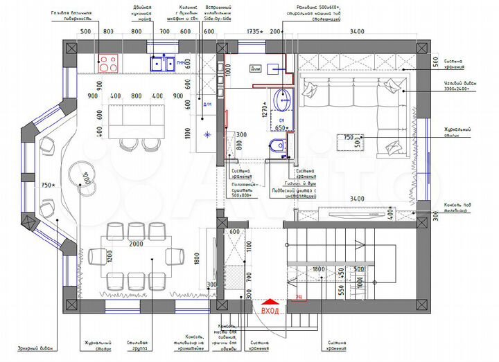 Дом 184 м² на участке 6,7 сот.