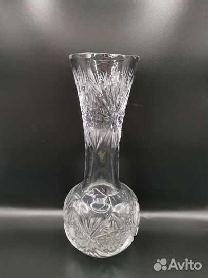 Ваза для цветов Хрусталь 25 см СССР (Ч)