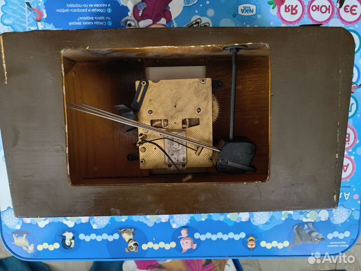 Часы настольные СССР янтарь