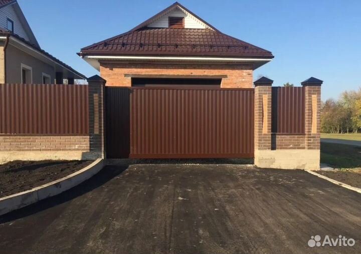 Забор из профнастила,калитки качественно