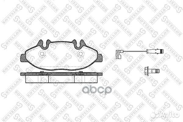 Колодки тормозные дисковыеstellox 1120002SX 11