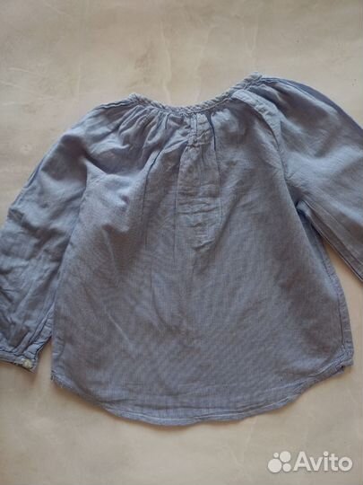 Хлопковая блузка на девочку 86 H&M