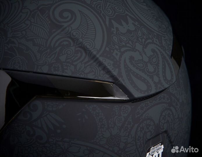 Icon Airform Chantilly мотошлем черный матовый