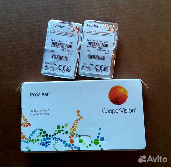 Линзы контактные Proclear -1,75 и -1,5