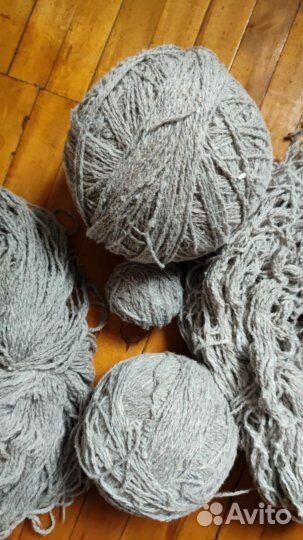 Шерстяная нить, нитки в клубках и мотках. Пряжа