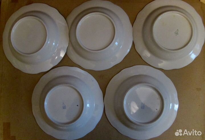 Тарелки дулево СССР,вырезанный край