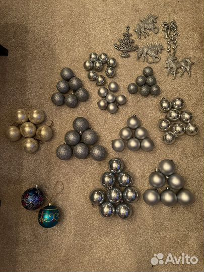 Елочные игрушки (пластик)