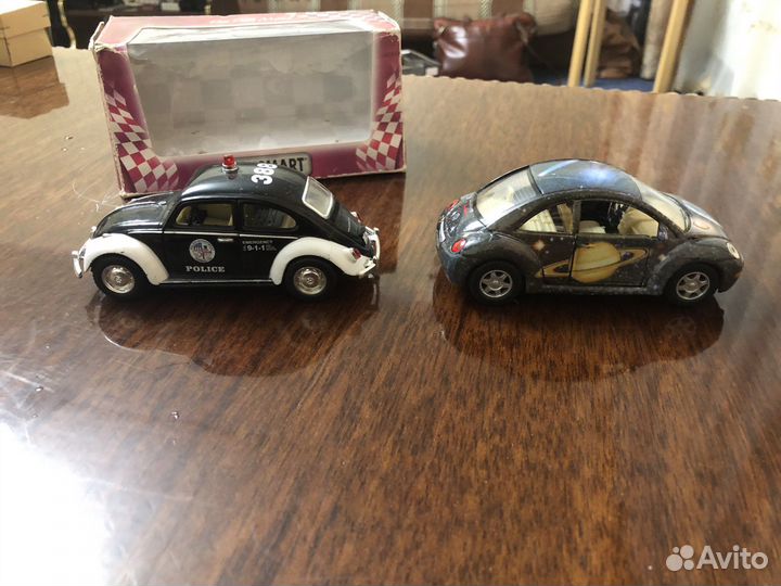 Машинки Volkswagen Classical Beetle и New Beetle