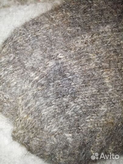 Носки вязаные из собачьей шерсти мужские