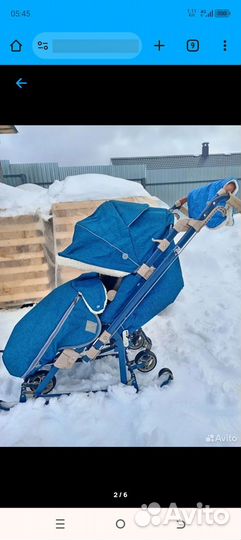Детские санки коляска ника 7-8