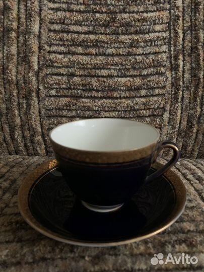 Чашка с блюдцем фарфор