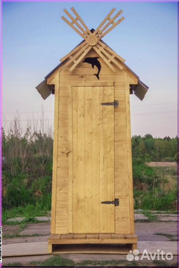 Дачный туалет с декором и установкой JWS