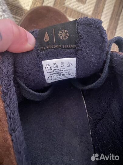 Vans кеды зимние