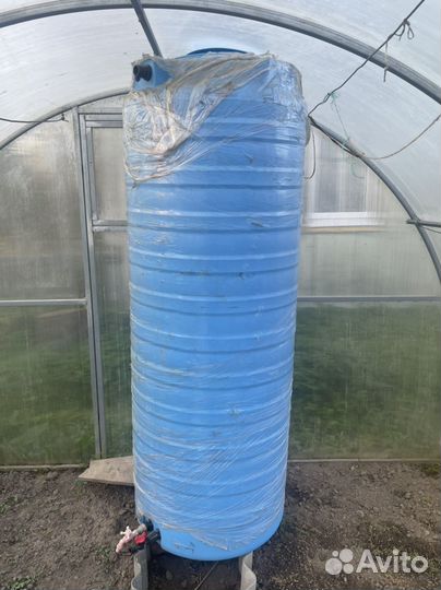 Бак для воды на 500 литров, капельный полив