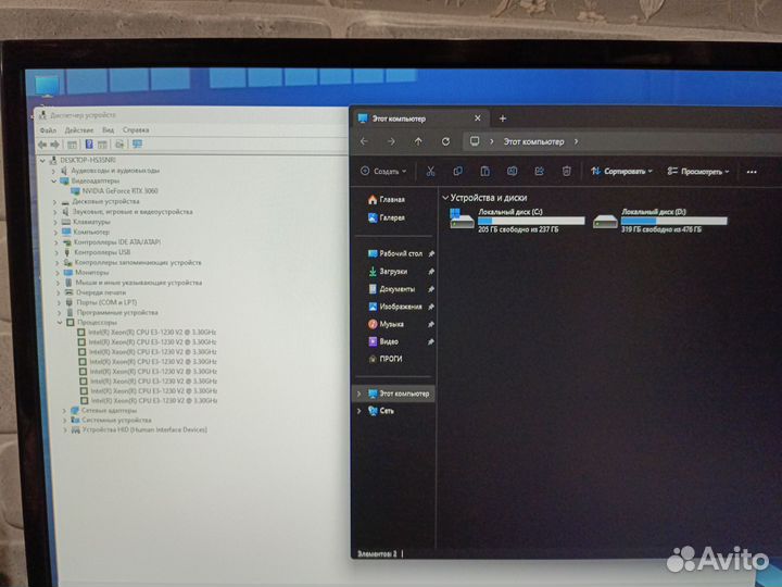 Игровой компьютер с RTX 3060 12GB