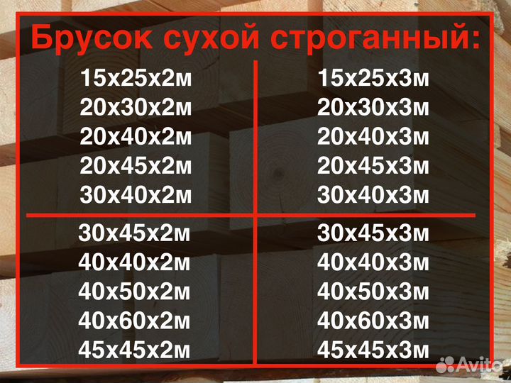 Брусок 15х25х3м, собственное производство