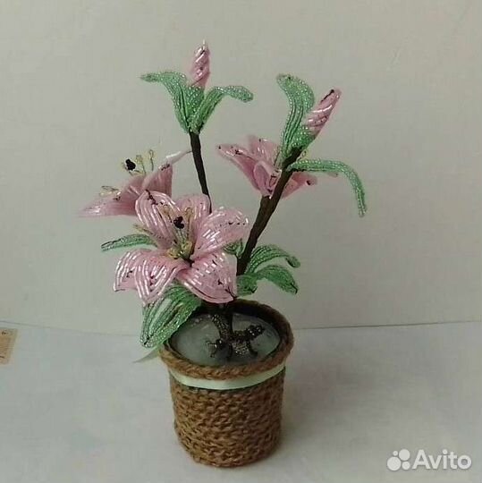 Цветы Лилии из стекляруса и бисера.Коллекция