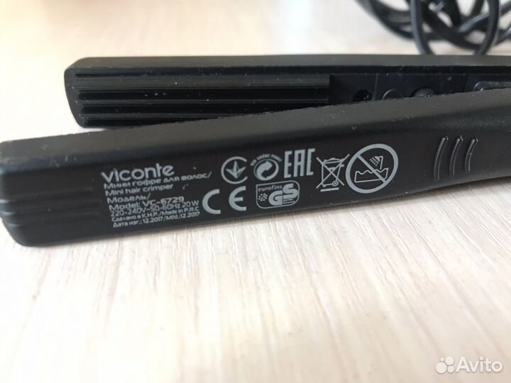 Вафельница, щипцы-гофре viconte