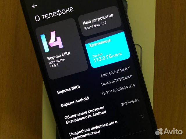 Xiaomi Redmi Note 10T, 6/128 ГБ объявление продам