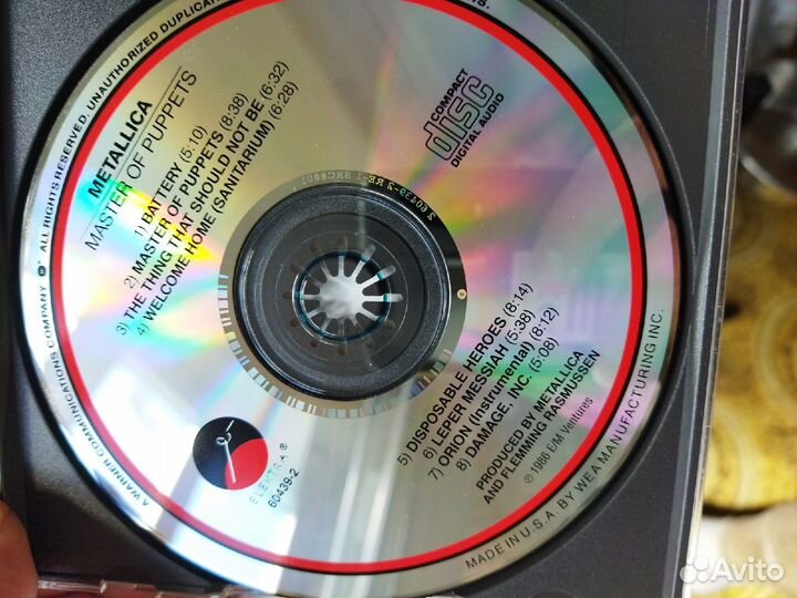 CD metallica 1984 1986