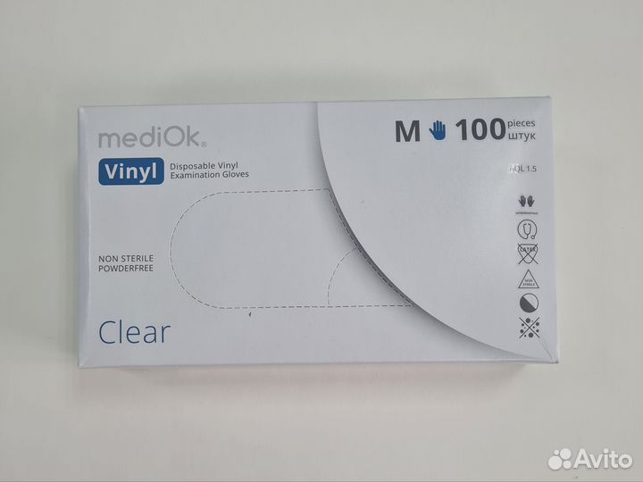 Перчатки виниловые M MediOk