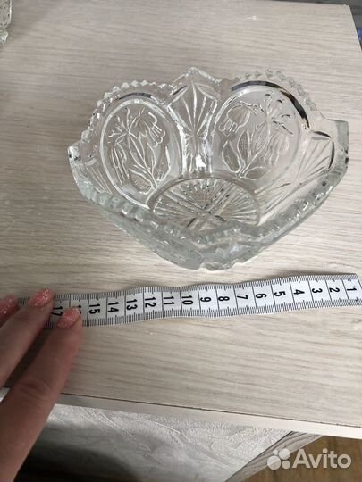 Салатник хрустальный