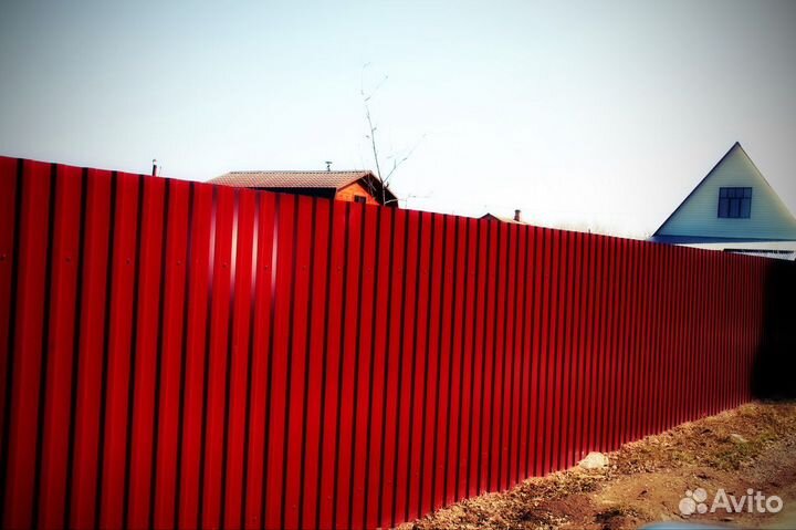 Забор из профлиста Для Дачи