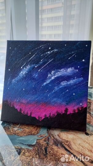 Картина на холсте акриловыми красками