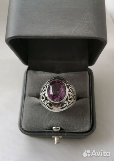 Винтажное серебряное кольцо 875 проба